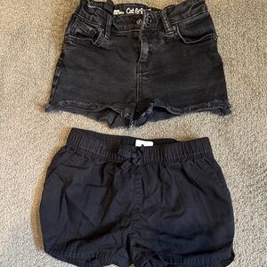 The Children's Place Black Shorts Set